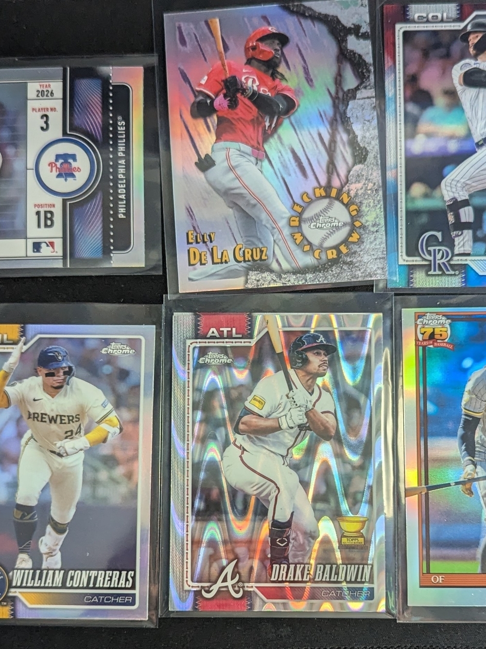 Lot of Topps Chrome Baseball Cards